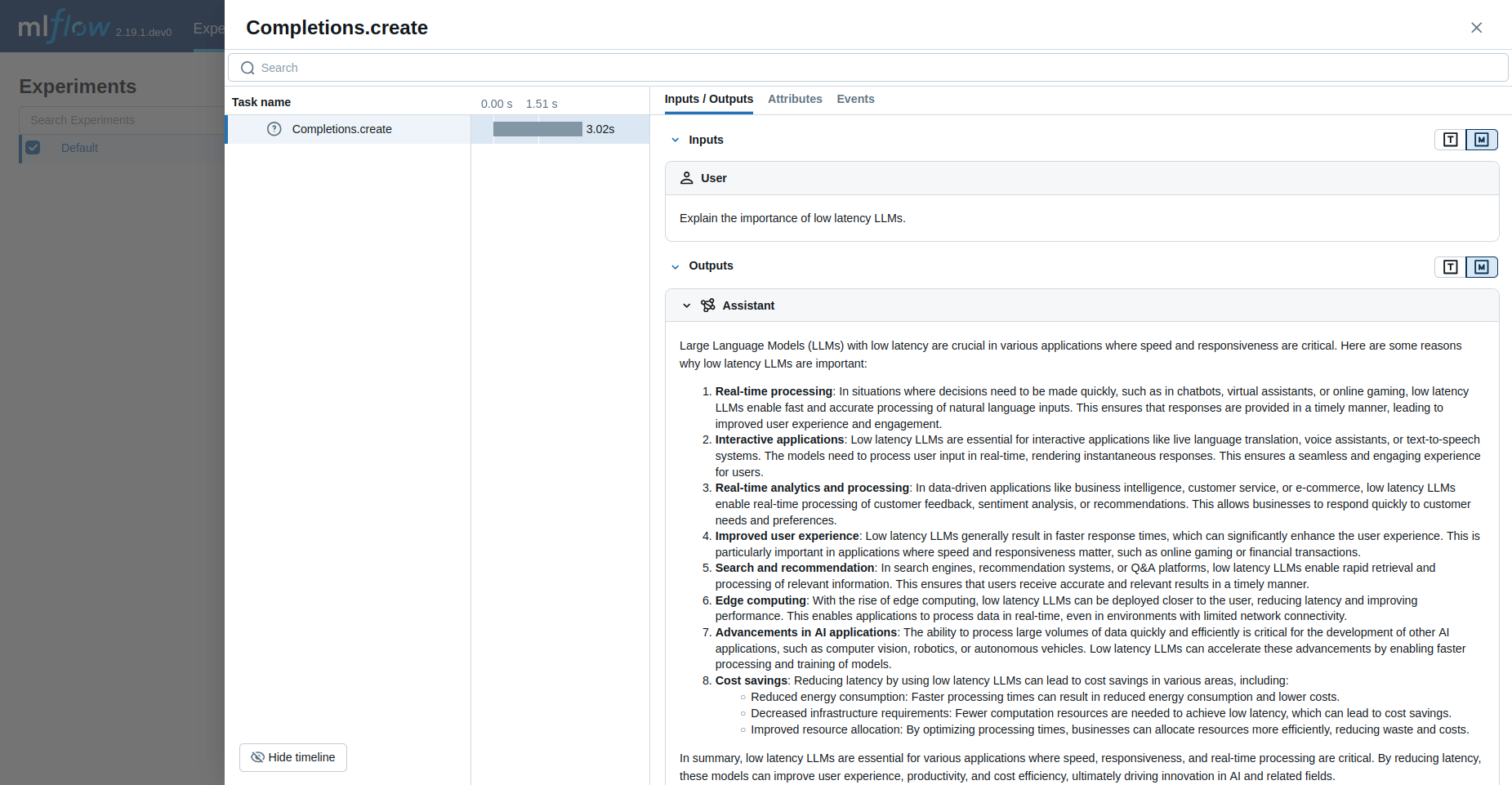 mlflow tracing dashboard